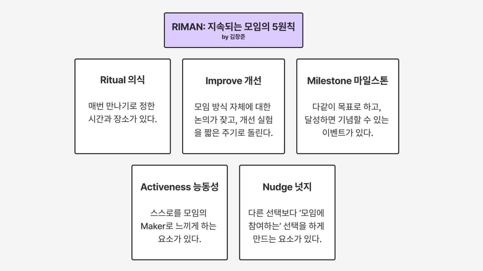 어떤 책으로 스터디를 해야 할까요? (feat. 지속되는 모임의 5원칙)